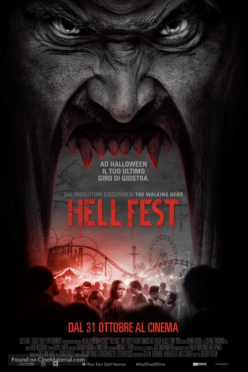 Hell Fest - Italian Movie Poster