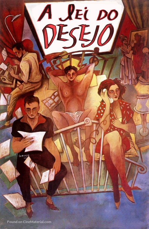 La ley del deseo - Portuguese VHS movie cover