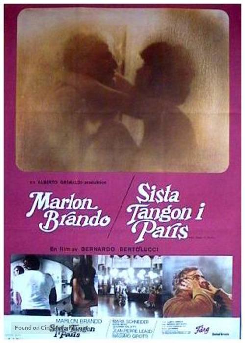 Ultimo tango a Parigi - Swedish Movie Poster