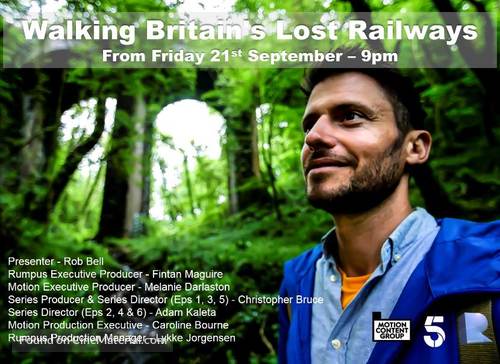 &quot;Walking Britain&#039;s Lost Railways&quot; - British Movie Poster