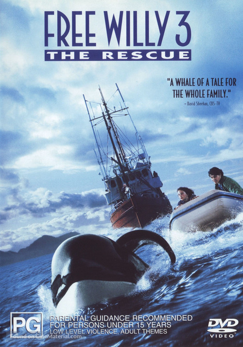 Free Willy 3: The Rescue - Australian Movie Cover
