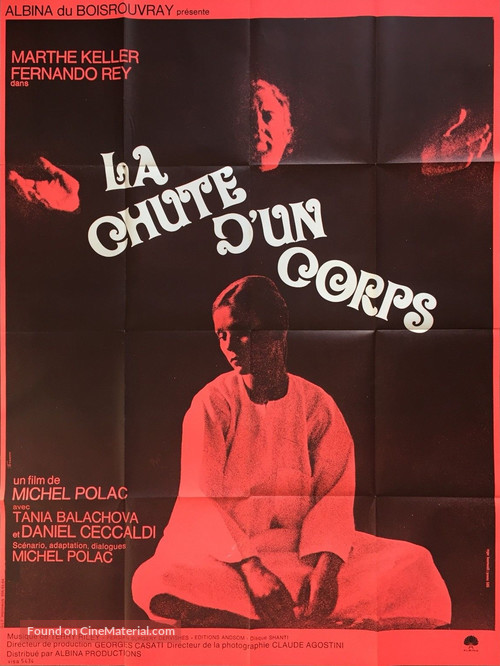 La chute d&#039;un corps - French Movie Poster