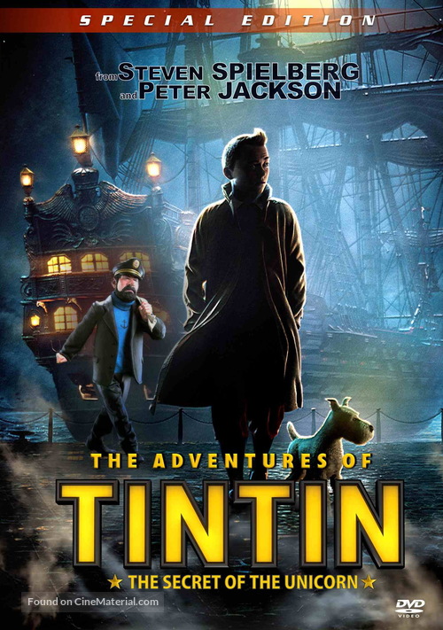 The Adventures of Tintin: The Secret of the Unicorn - Movie Cover