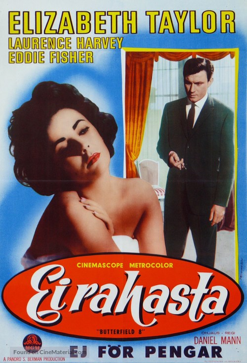 Butterfield 8 - Finnish Movie Poster