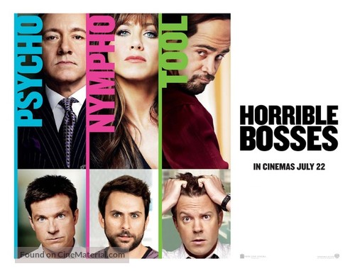 Horrible Bosses - British Movie Poster