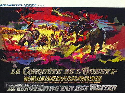 How the West Was Won - Belgian Movie Poster