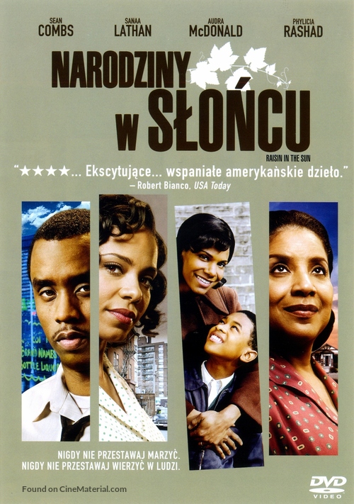 A Raisin in the Sun - Polish DVD movie cover