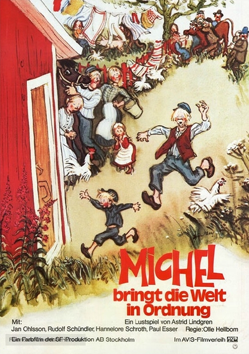 Emil och griseknoen - German Movie Poster