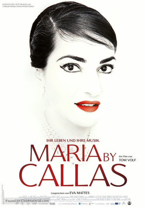 Maria by Callas: In Her Own Words - German Movie Poster