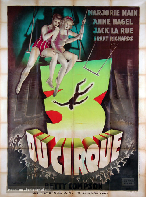 Under the Big Top - French Movie Poster