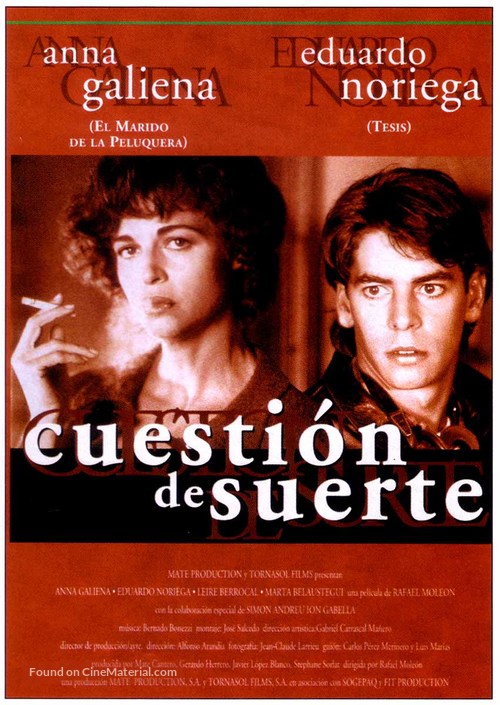 Cuesti&oacute;n de suerte - Spanish poster