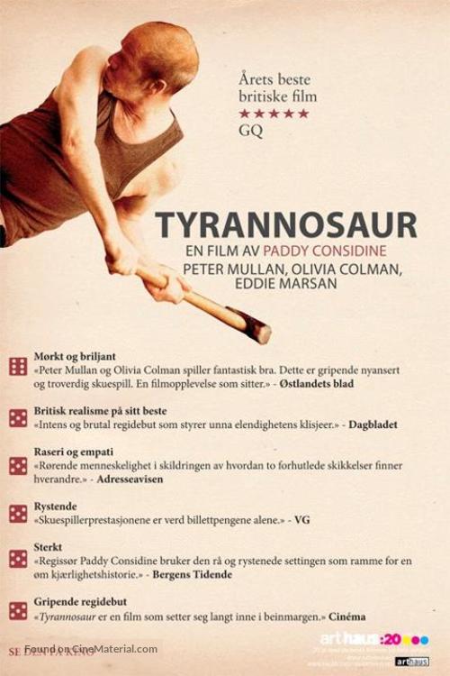 Tyrannosaur - Norwegian Movie Poster