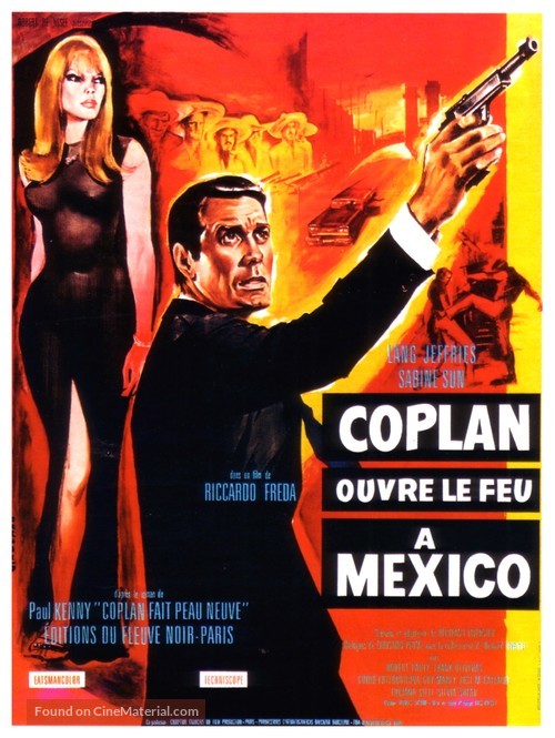 Coplan ouvre le feu &agrave; Mexico - French Movie Poster