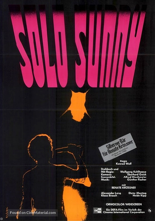 Solo Sunny - German Movie Poster