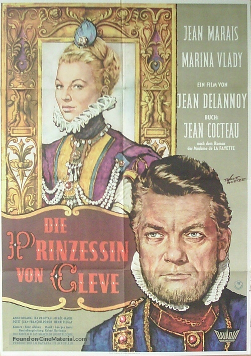 La princesse de Cl&egrave;ves - German Movie Poster