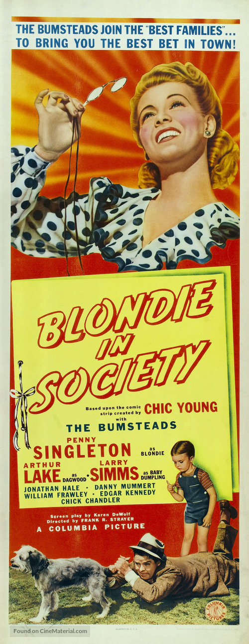 Blondie in Society - Movie Poster