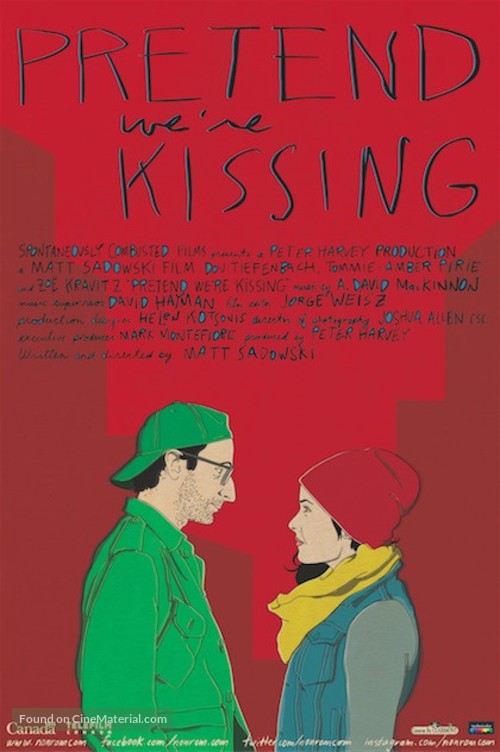 Pretend We&#039;re Kissing - Canadian Movie Poster