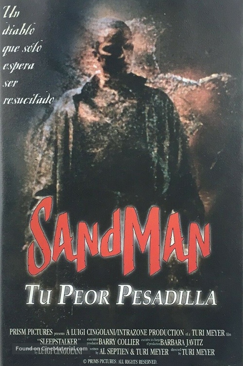 Sleepstalker - Spanish VHS movie cover