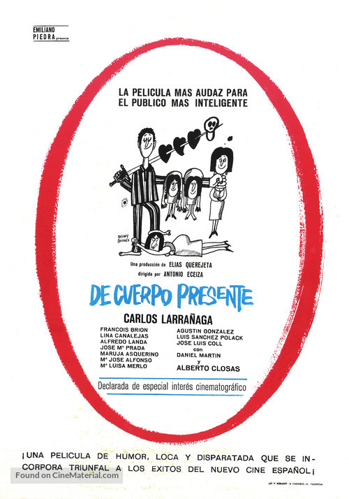 De cuerpo presente - Spanish Movie Poster