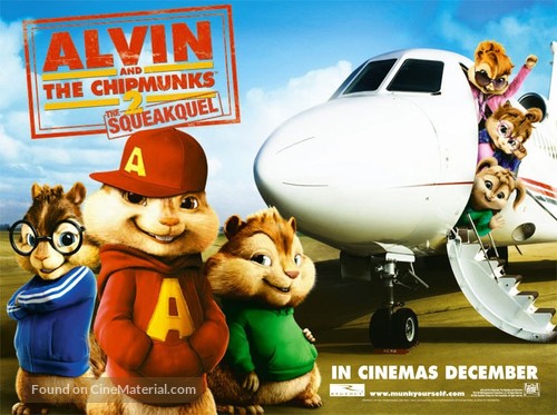 Alvin and the Chipmunks: The Squeakquel - British Movie Poster