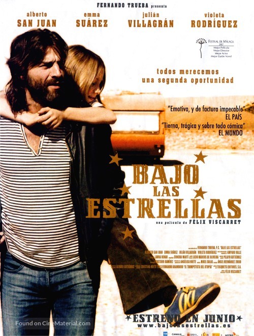 Bajo las estrellas - Spanish Movie Poster