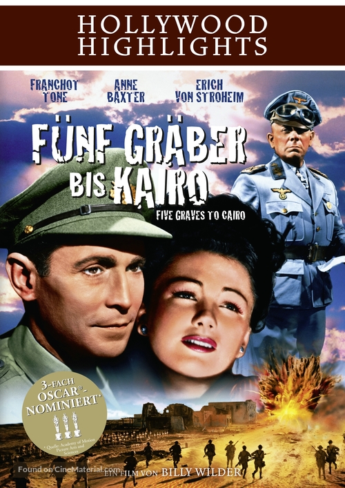 Five Graves to Cairo - German Movie Cover