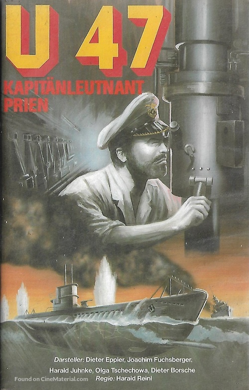 U47 - Kapit&auml;nleutnant Prien - German VHS movie cover