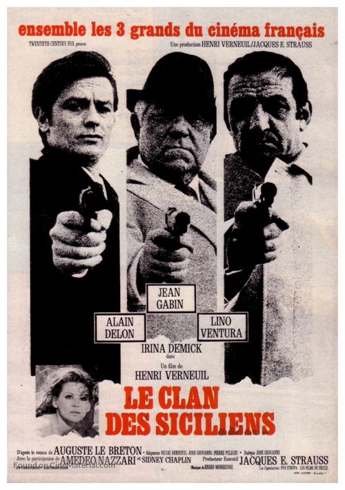 Le clan des Siciliens - French Movie Poster