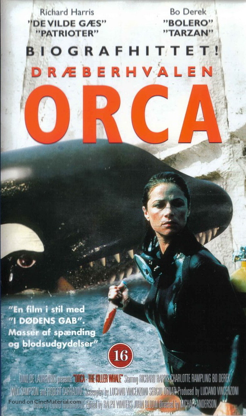 Orca - Danish VHS movie cover