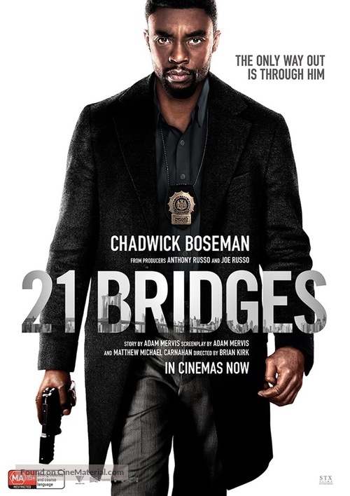 21 Bridges - Australian Movie Poster