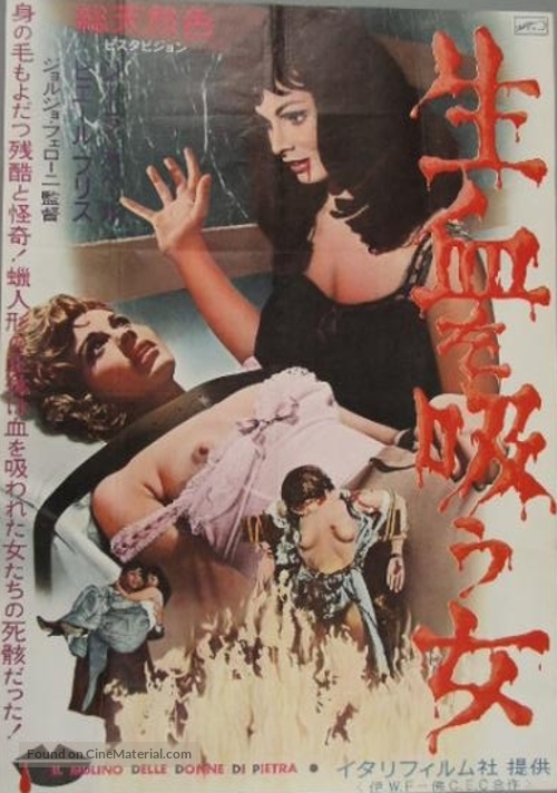 Il mulino delle donne di pietra - Japanese Movie Poster