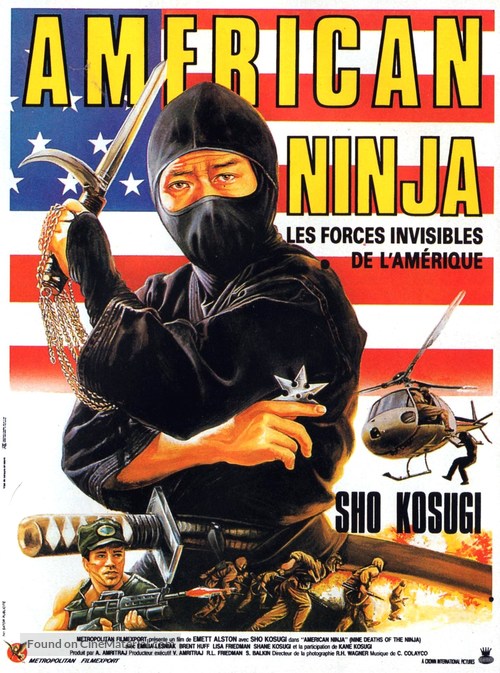 Nine Deaths of the Ninja - French Movie Poster