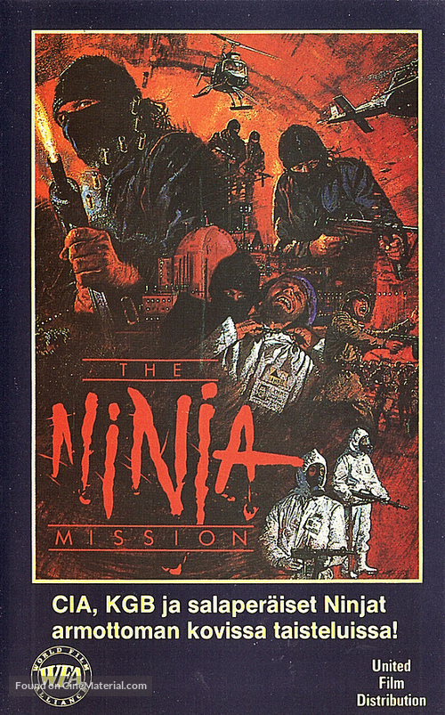 The Ninja Mission - Finnish VHS movie cover