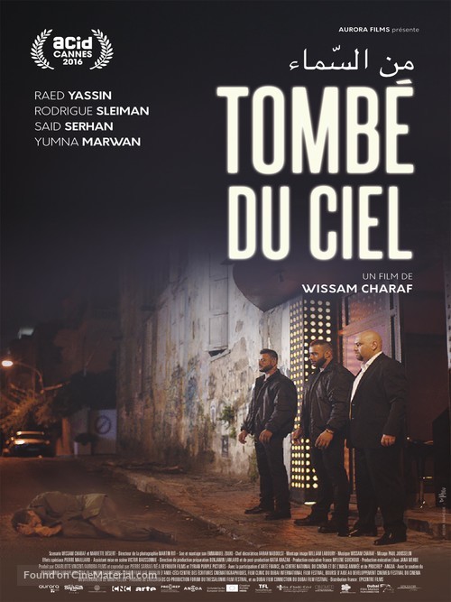 Tomb&eacute; du ciel - French Movie Poster