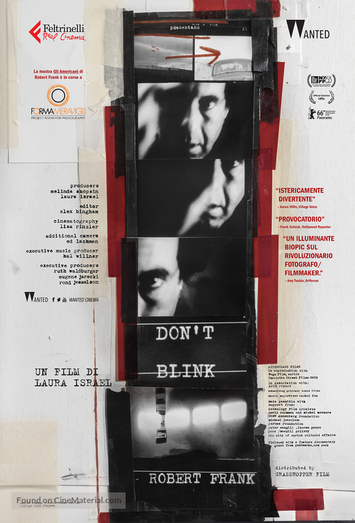 Don&#039;t Blink - Robert Frank - Italian Movie Poster