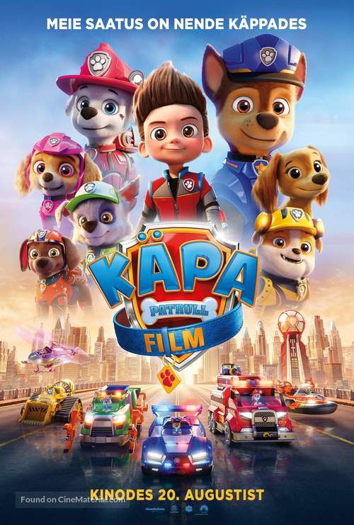 Paw Patrol: The Movie - Estonian Movie Poster