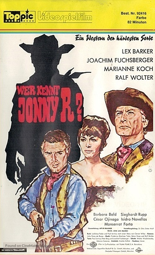 La balada de Johnny Ringo - German VHS movie cover