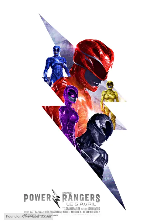 Power Rangers (2017) French movie poster