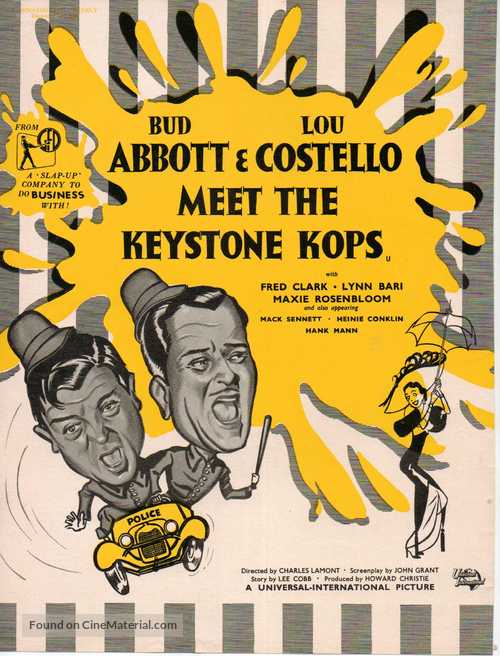 Abbott and Costello Meet the Keystone Kops - British Movie Poster