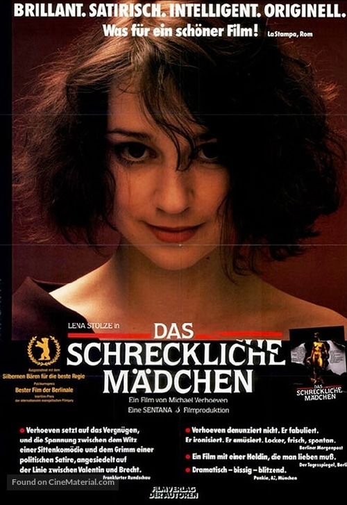 Das schreckliche M&auml;dchen - German Movie Poster