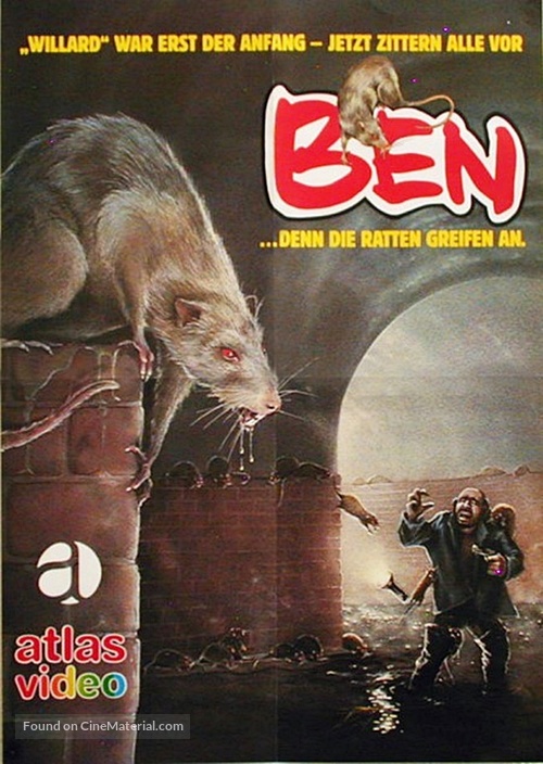 Ben - German Video release movie poster