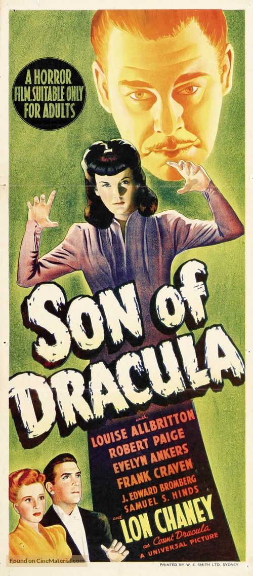 Son of Dracula - Australian Movie Poster
