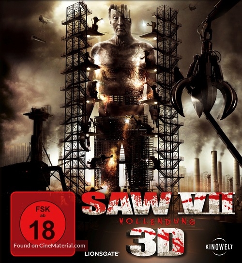 Saw 3D - German Blu-Ray movie cover