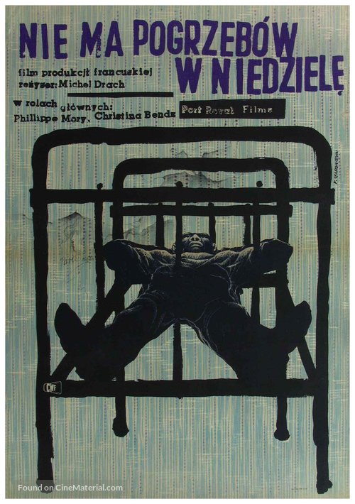 On n&#039;enterre pas le dimanche - Polish Movie Poster