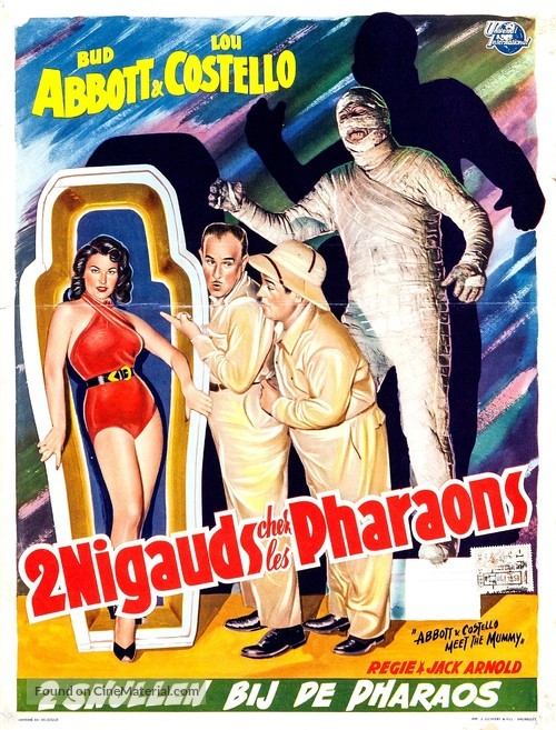 Abbott and Costello Meet the Mummy - Belgian Movie Poster