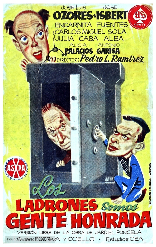 Los ladrones somos gente honrada - Spanish Movie Poster