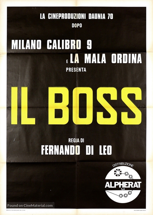 Il boss - Italian Movie Poster