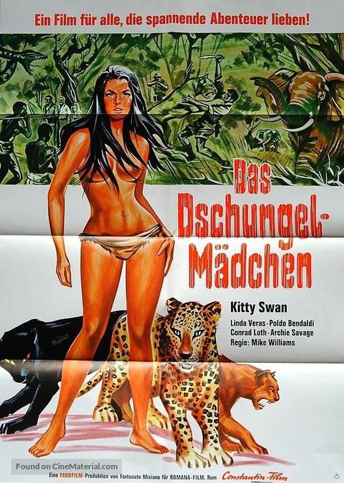Gungala la vergine della giungla - German Movie Poster
