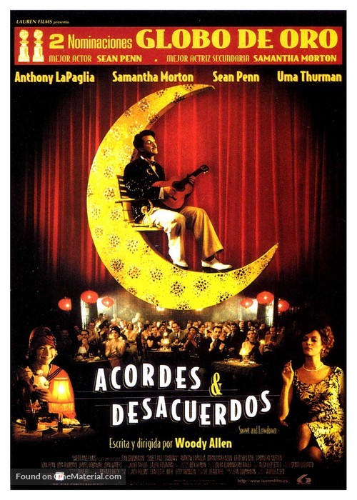 Sweet and Lowdown - Spanish Movie Poster