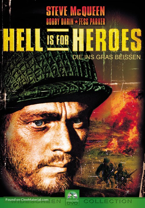 Hell Is for Heroes - German DVD movie cover